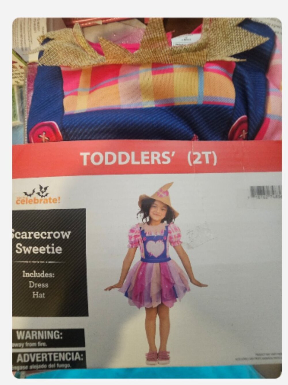 Celebrate! Scarecrow Sweetie Toddler Costume – 2T